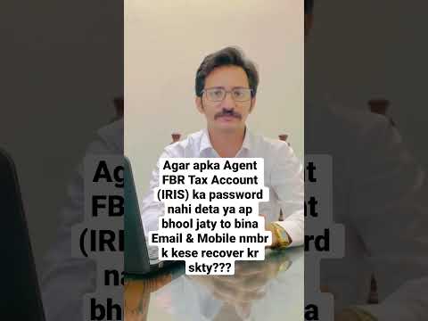 Recover Password of Tax Account (IRIS) without Email & Mobile Number
