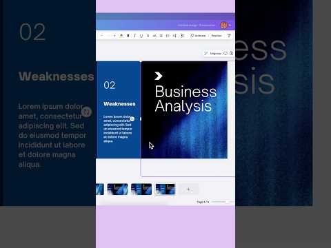 How to make a business presentation in Canva ✨#canva #presentation #study