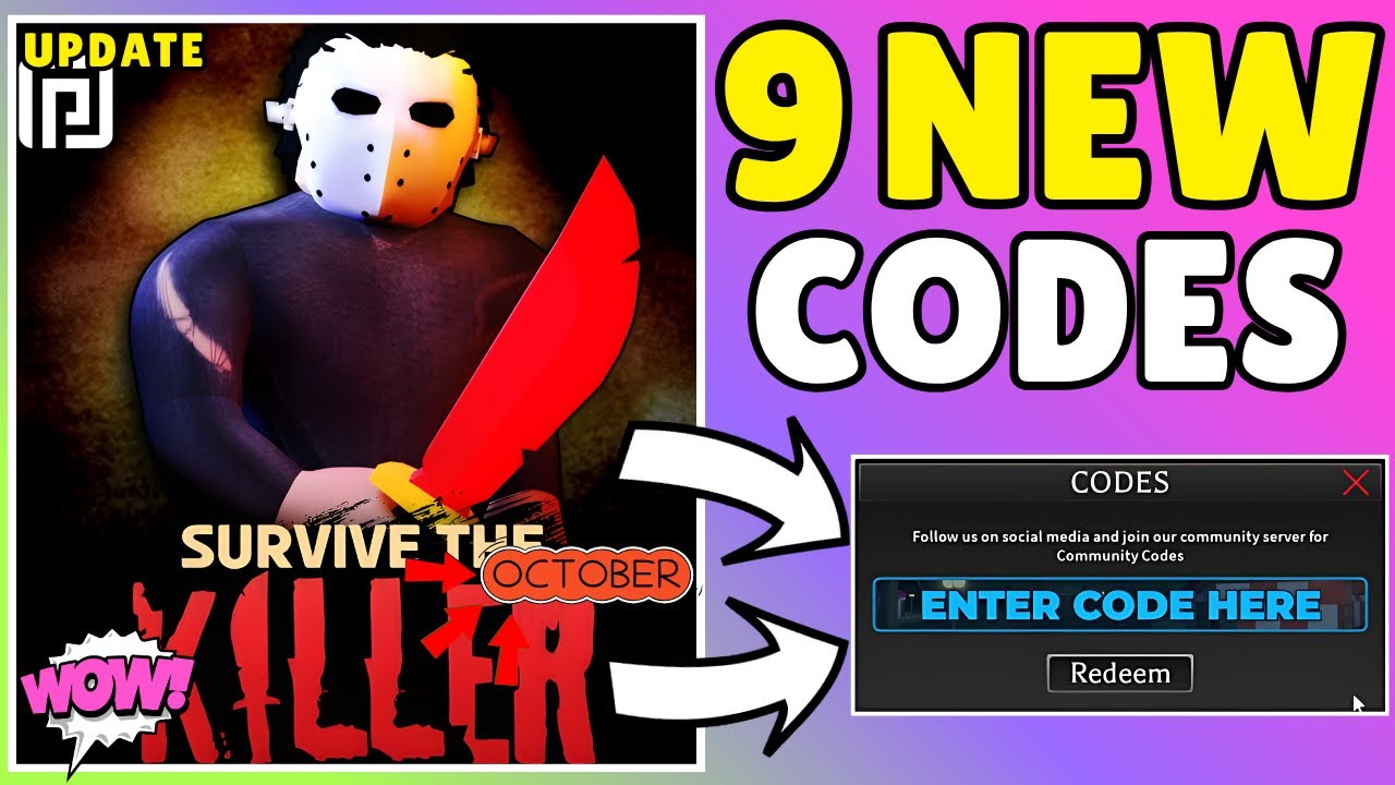 OCTOBER CODES✨ALL WORKING CODES For Survive The Killer 2025 - Roblox Survive The Killer Codes