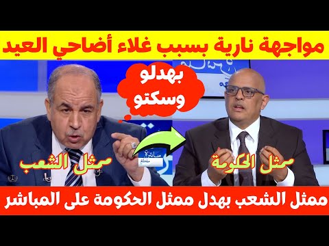 مواجهة نارية 🔥بين ممثل الشعب وممثل الحكومة حول غلاء أسعار أضاحي العيد💥 قربالة ناضت على الهواء😱