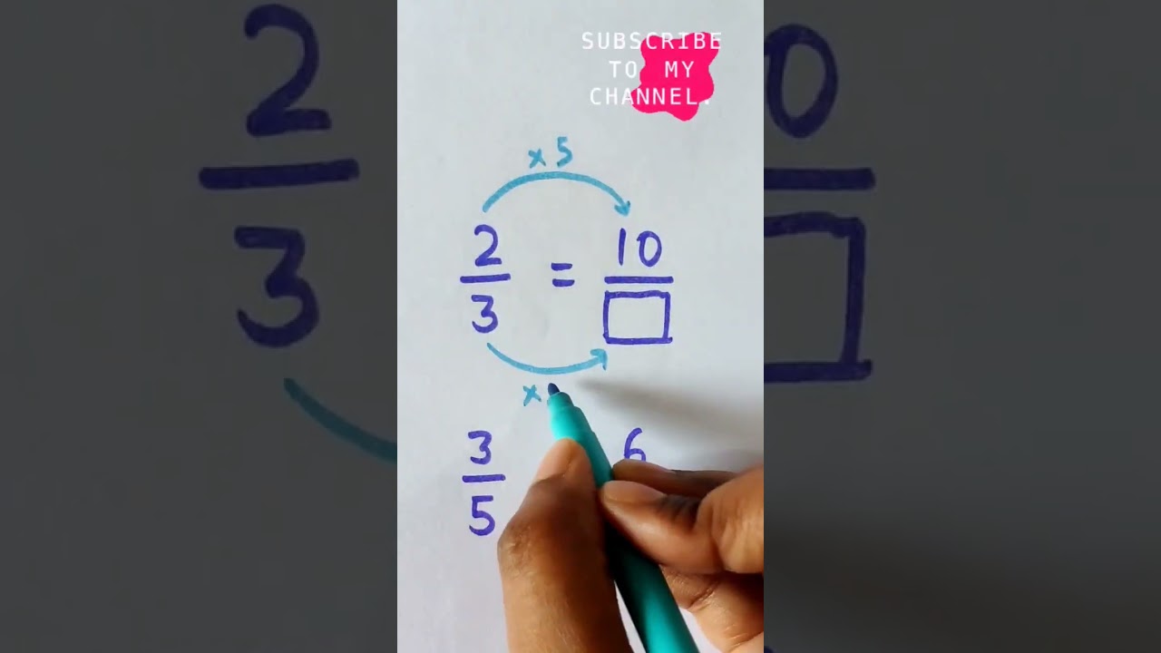 Equivalent fractions | fraction tricks |#equivalent #fraction#fractions #shorts#mathstricks#ytshorts