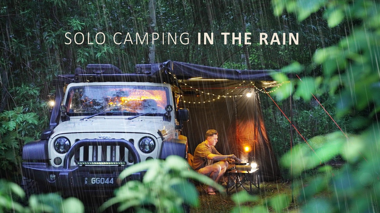 Solo Car Camping in the Rain 🌧️ | Relaxing ASMR Night