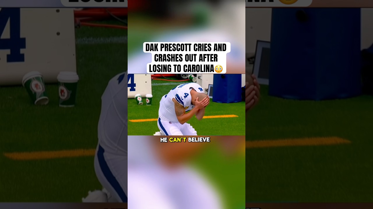 Dak Prescott Tears Up After Heartbreaking Cowboys Loss to Panthers 😢