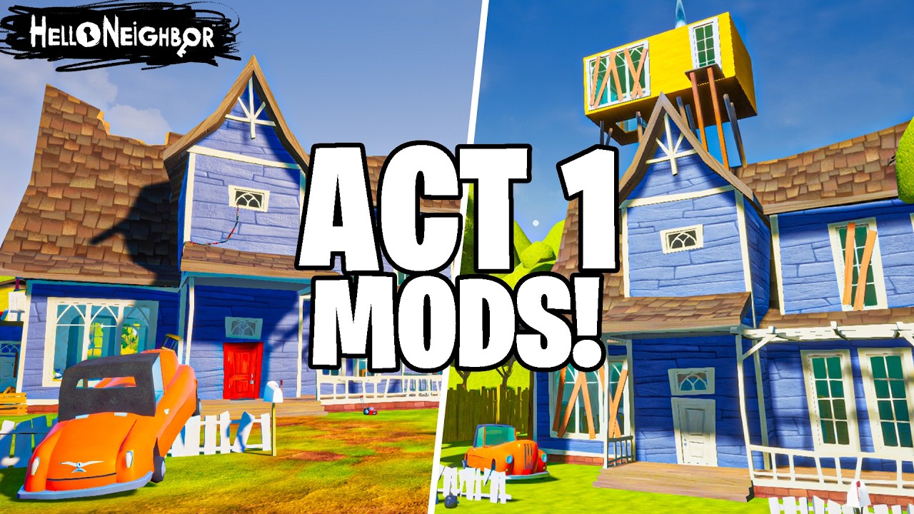 2 Hello Neighbor Act 1 Mods & Walkthroughs 🎮