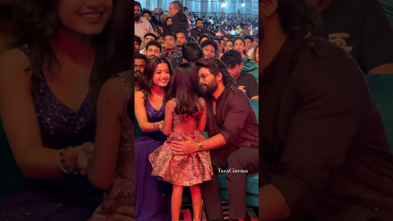 Allu Arjun & Rashmika at Pushpa 2 Event π¬