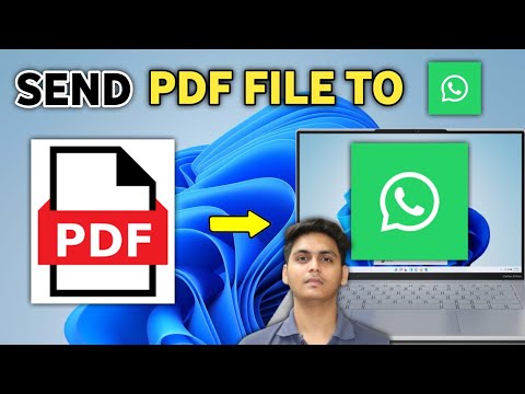 How to send Pdf file to whatsapp in Laptop | send pdf file on whatsapp on Pc