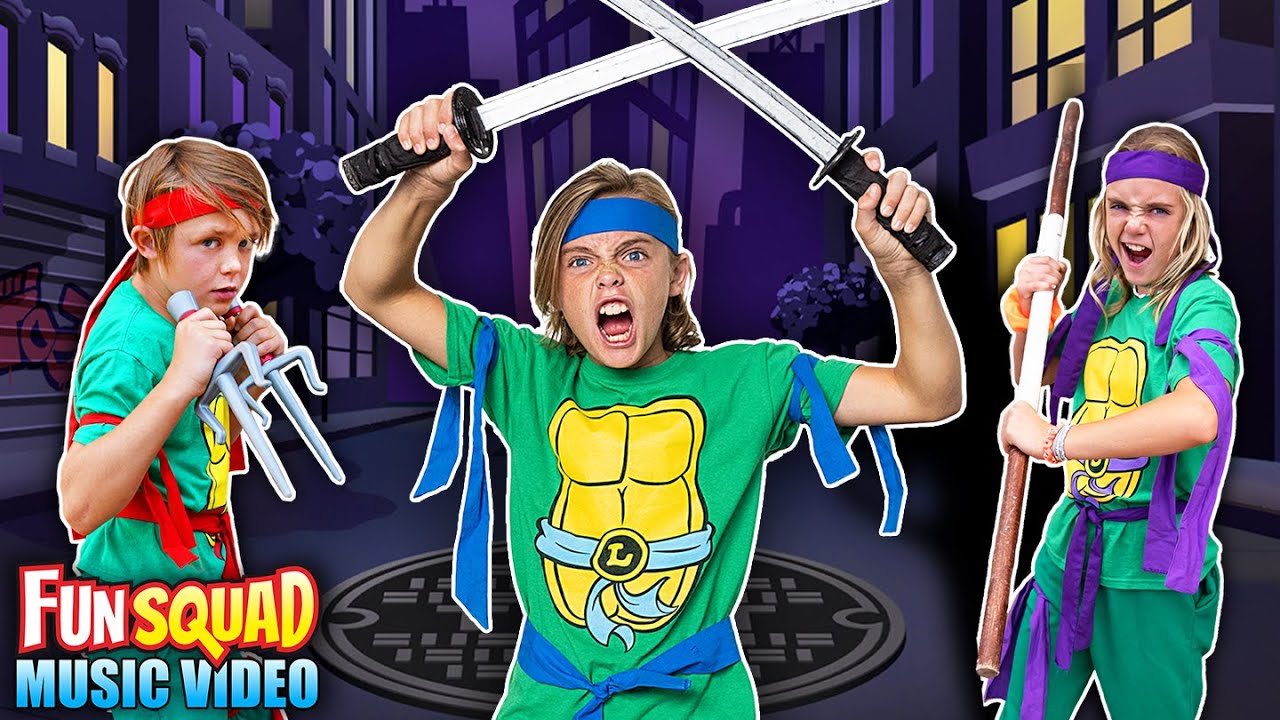 Epic Ninja Turtles Fun Squad Music Video ๐ถ | Catchy Cover & Rap!