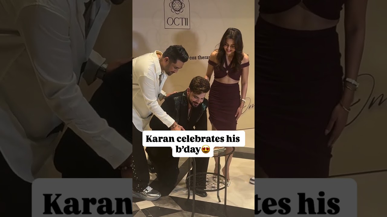 Karan Kundrra Celebrates His Birthday with a Cake Cutting 🎂