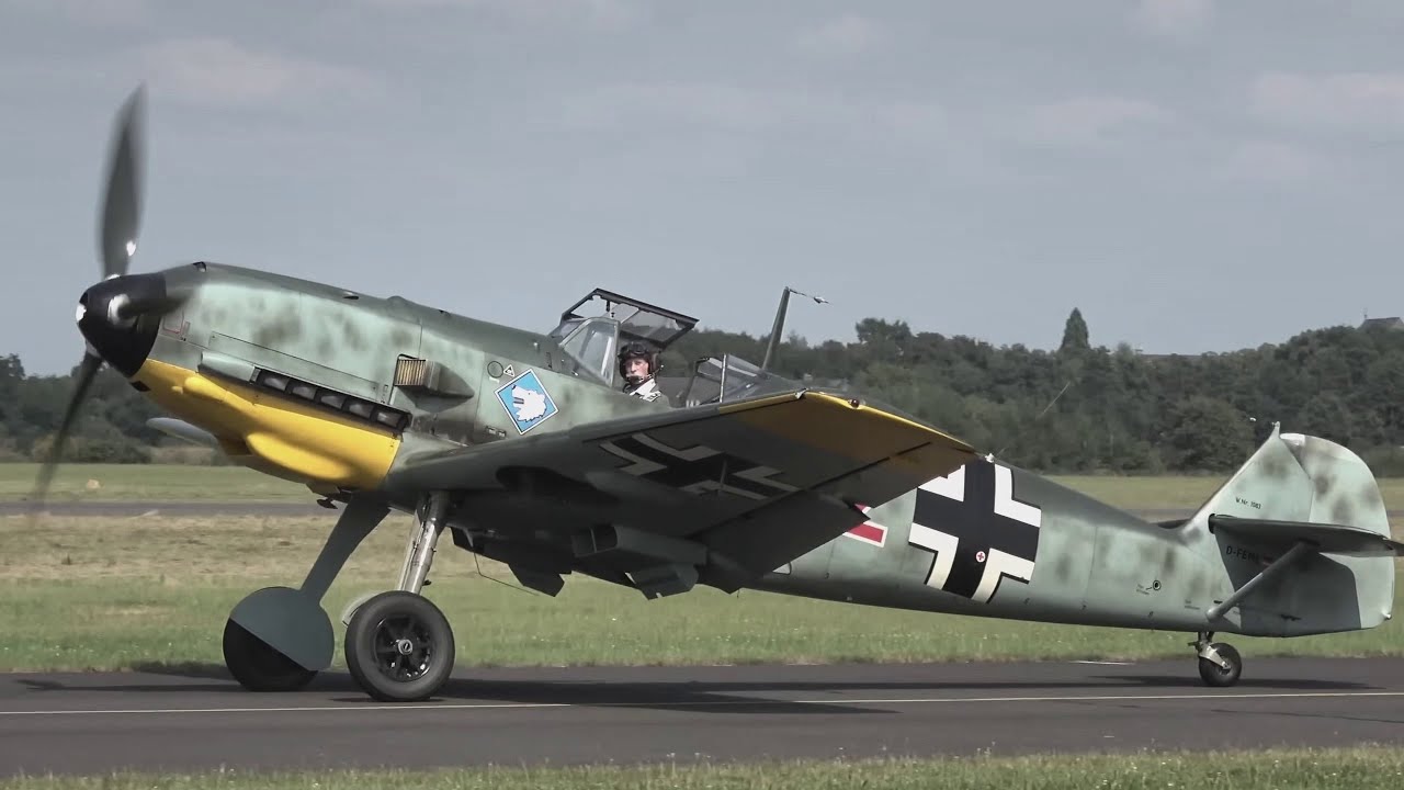 Experience the Iconic WWII Messerschmitt Bf 109 'Red 12' in Action ✈️