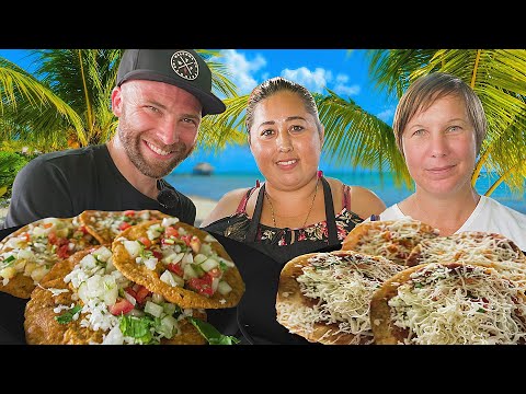 Belizean Street Food in Placencia, Belize!! 🇧🇿