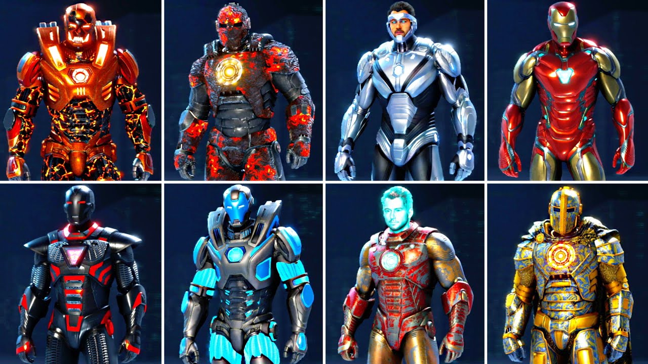 All Iron Man Suits in Marvel's Avengers PS5 4K 60FPS
