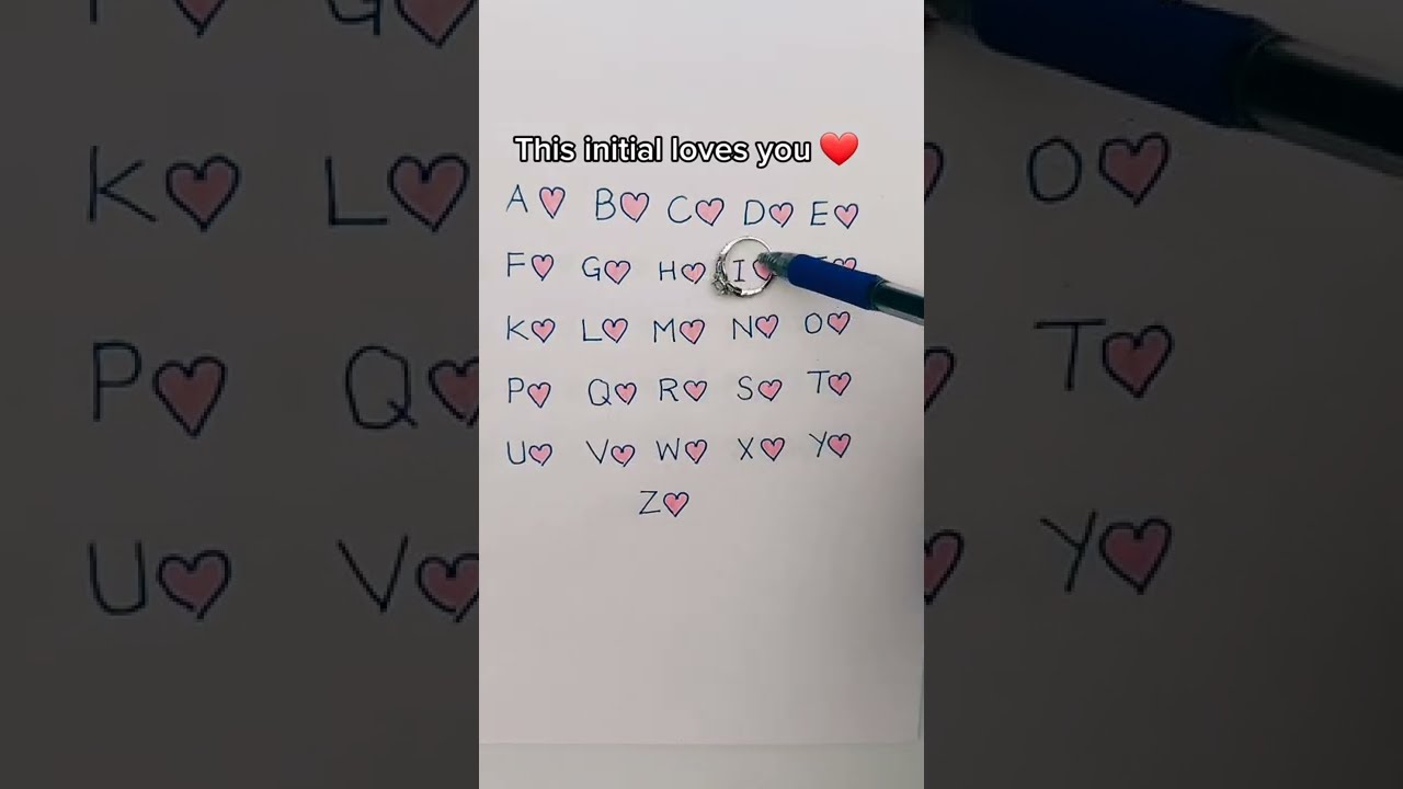 Initial Love! 😍 Find Your Soulmate Sketch