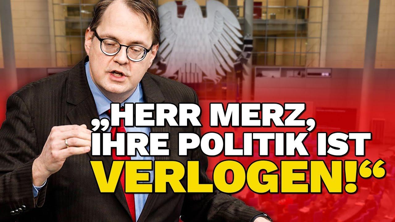 Sören Pellmann greift Friedrich Merz im Bundestag scharf an ⚠️