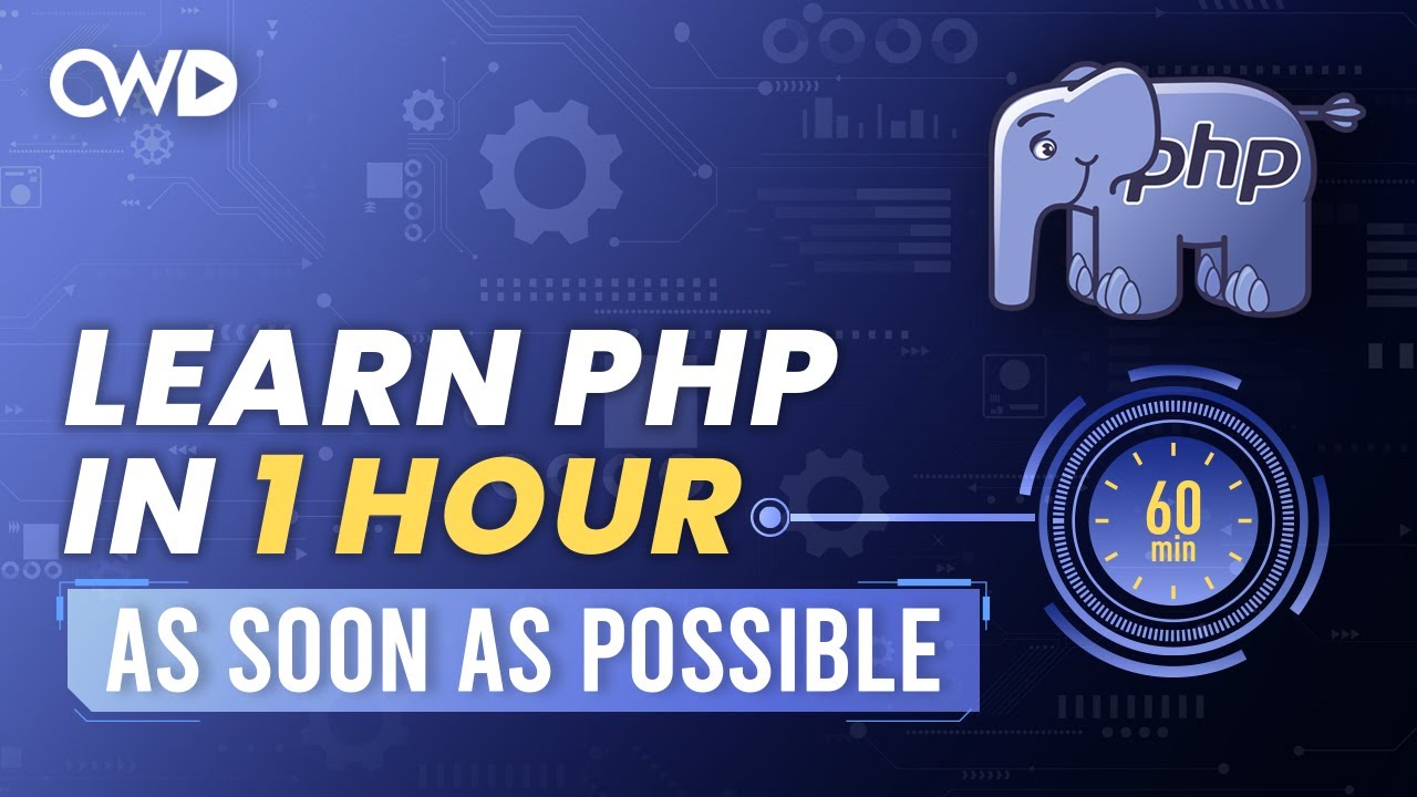 PHP 8 Beginner Crash Course in 1 Hour ⏱️
