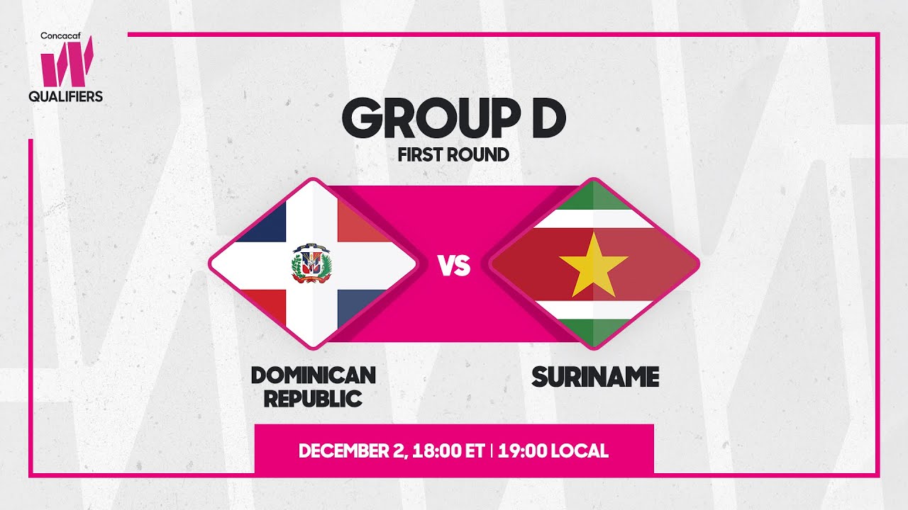 DR vs Suriname | 2025/26 Concacaf W Qualifiers ⚽