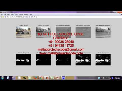 Detection of moving object using fuzzy color difference histogram matlab projects code