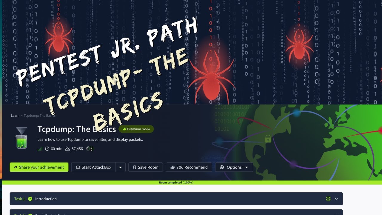 TCPDUMP Basics — TryHackMe Walkthrough & Hands-On Lab (Beginner Friendly