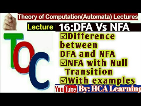 Difference between NFA and DFA ||what is Deterministic finite automata and Nondeterministic automata