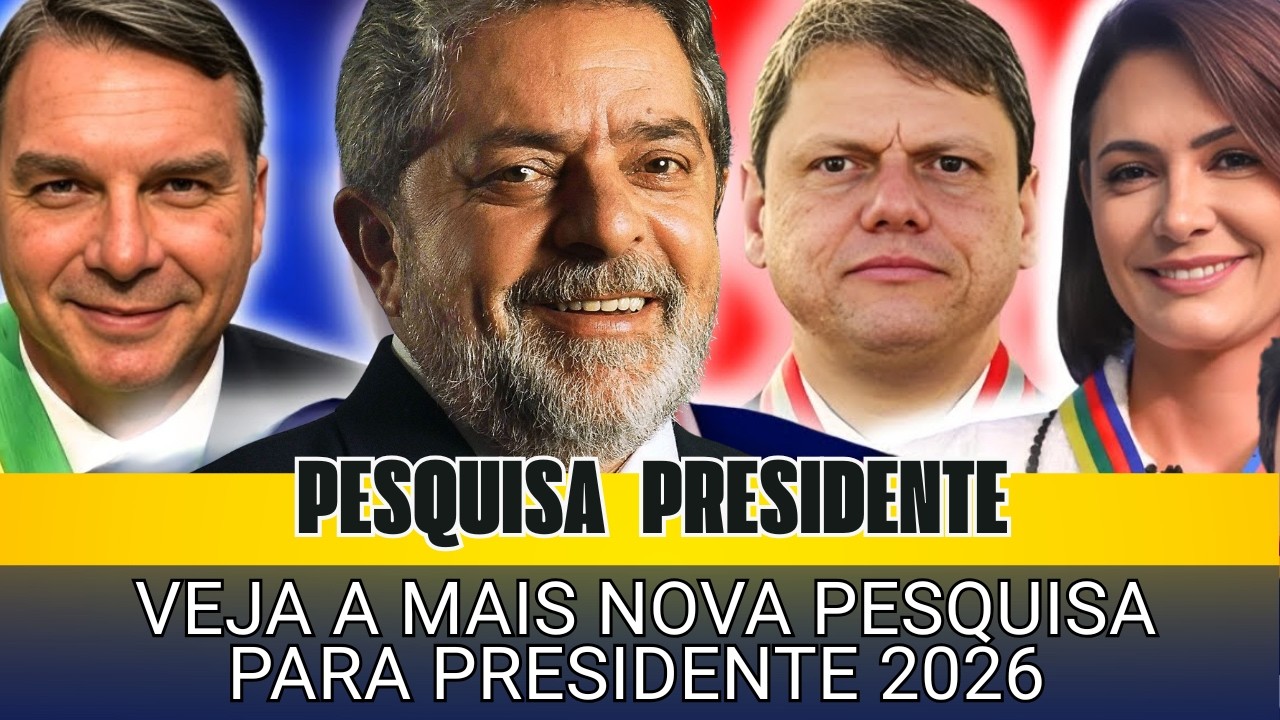 Pesquisa 2026: Lula lidera, Flávio surpreende 🇧🇷