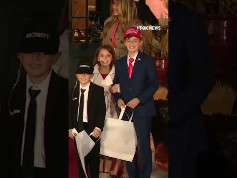 SPOT THE DIFFERENCE: Two children dress like President Trump, first lady Melania Trump #shorts