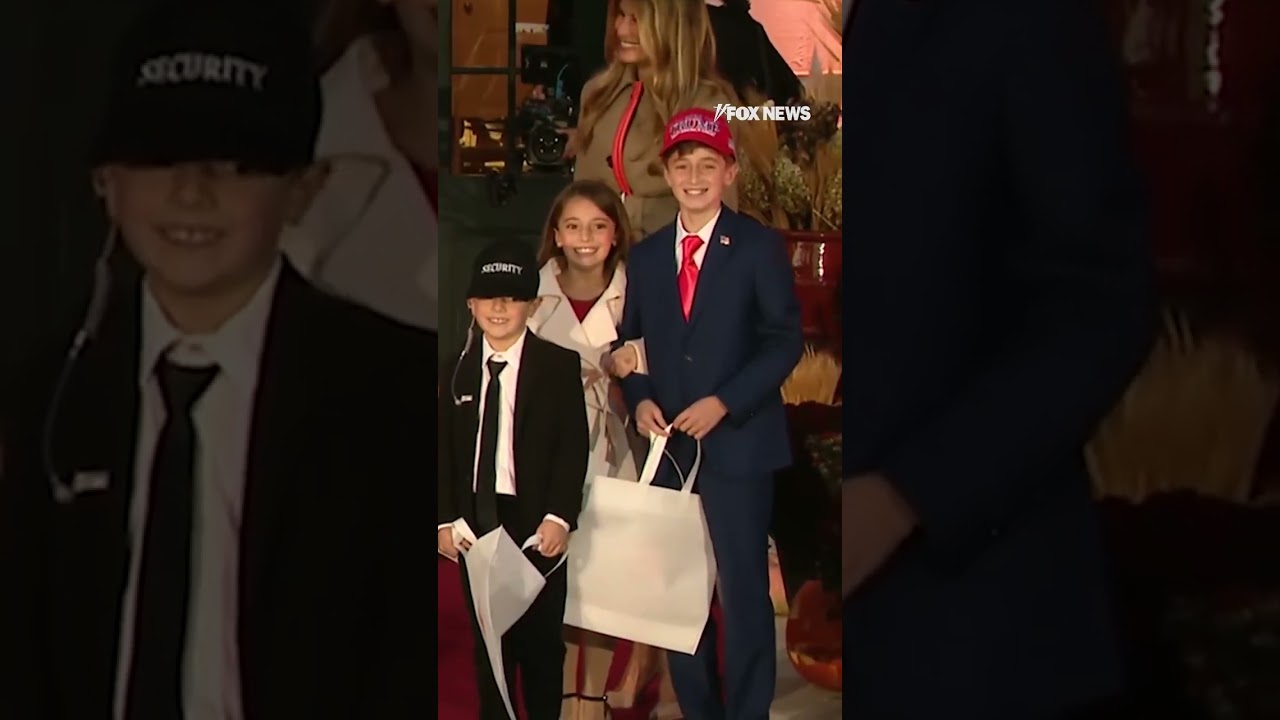 Can You Spot the Difference? Kids Dress Up as Trump & Melania at White House Halloween 🎃