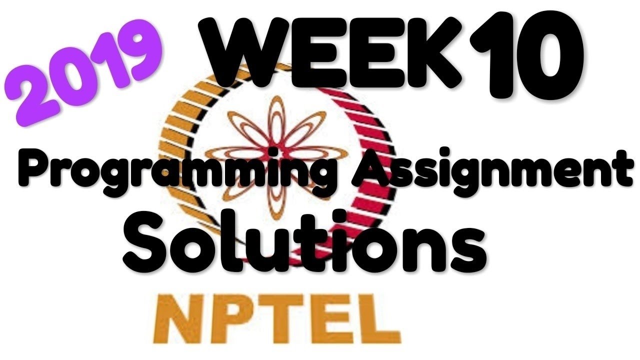 NPTEL Python Computing Week 10: Assignment 3