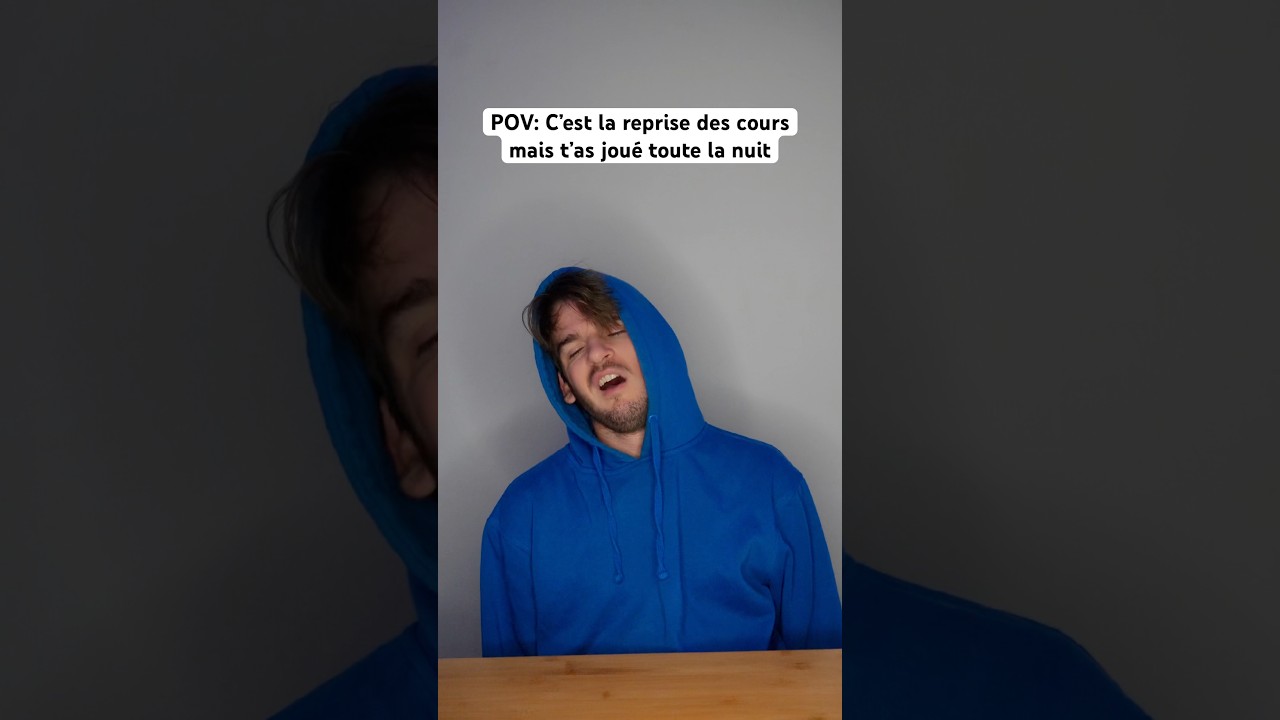 Reprise des cours après une nuit blanche 😴