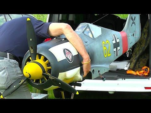 WARBIRD MEETING 2025 OBERKULM | LARGE SCALE RC FIGHTERS AND BOMBERS START UP AND FLY