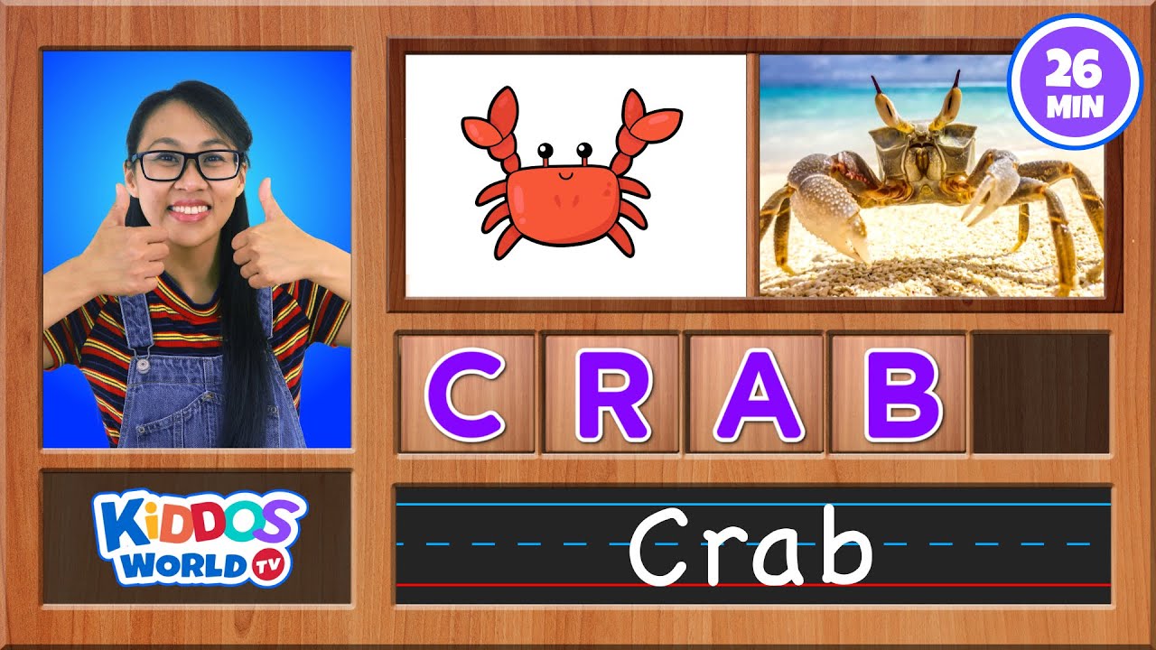 Learn to Spell Basic Words 📝 | Kids' Reading & Spelling