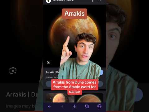 Arrakis comes from Arabic?
