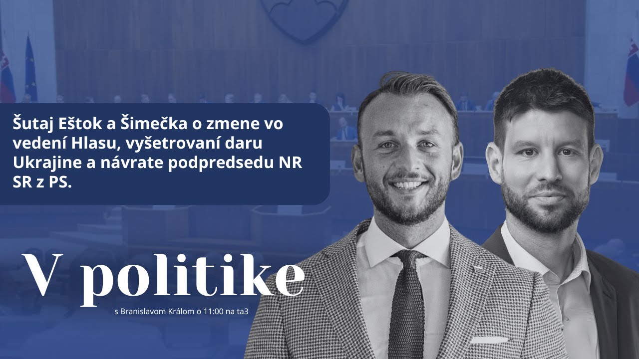 Politická Debata: Matúš Šutaj Eštok (Hlas-SD) vs. Michal Šimečka (Progresívne Slovensko) 🇸🇰