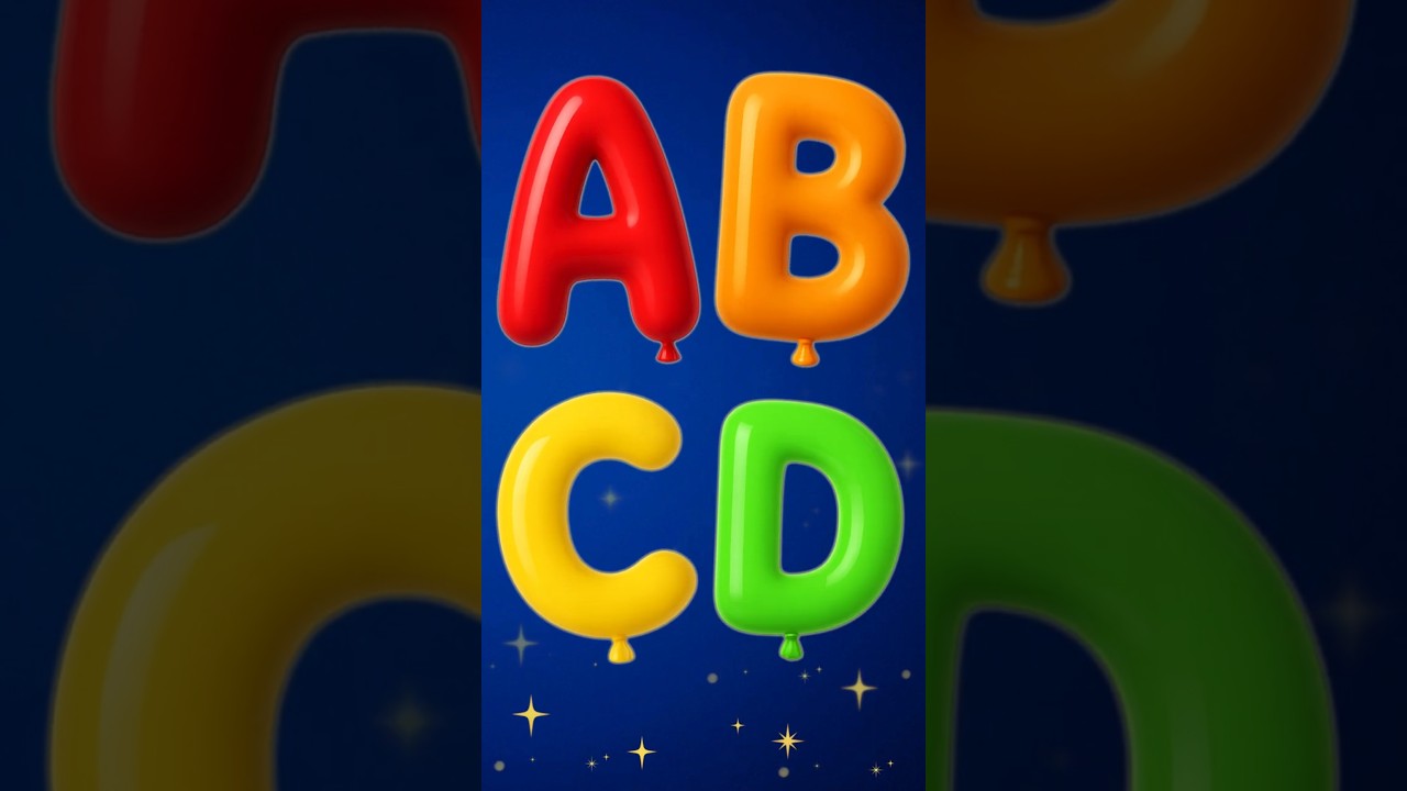 ABC Balloon Song for Kids 🎈 | Fun Nursery Rhyme