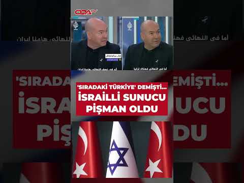 Sırada Türkiye var dedi... Pişman oldu: İsrailli sunucudan geri adım #shorts