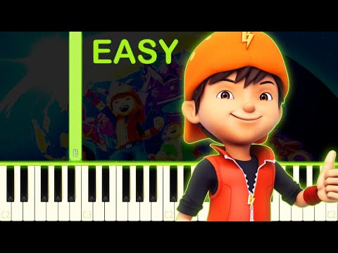 BOBOIBOY GALAXY - EASY Piano Tutorial