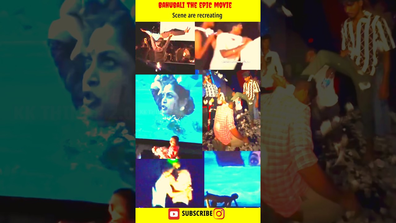 Watch Epic Baahubali Scenes Recreated Live in Theatres 🎬