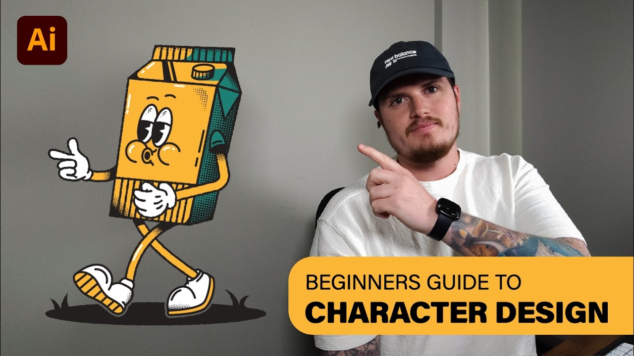 Create a Vector Character in Adobe Illustrator 🎨