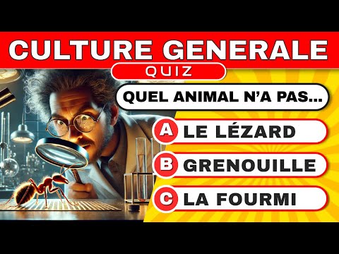 Quiz de culture générale : 60 questions pour tester ton niveau ✔️