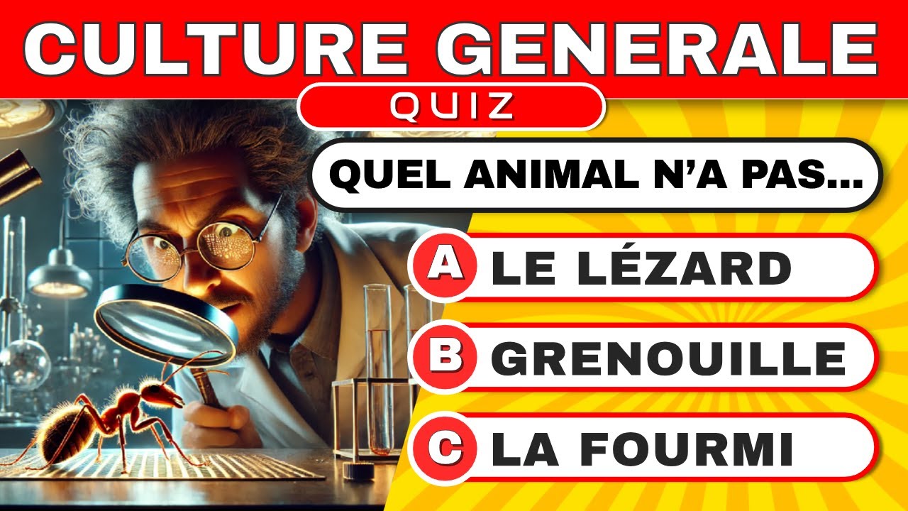 Testez vos connaissances avec ce quiz de culture générale de 60 questions ✔️