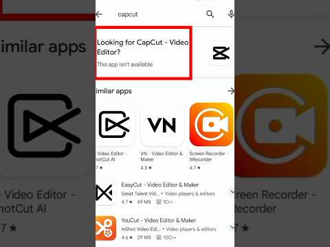 cap cut app download nahi ho raha ha || cap cut app ko kaise download kare #viral #shorts