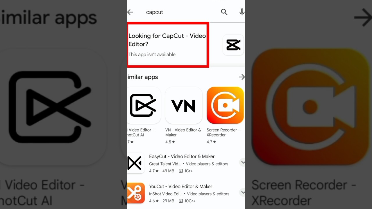 CapCut App Download Problem: समाधान और आसान तरीके