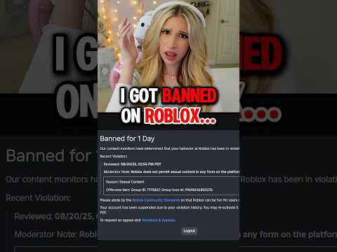 I Just GOT โBANNEDโ On ROBLOX?!? ๐ฑ