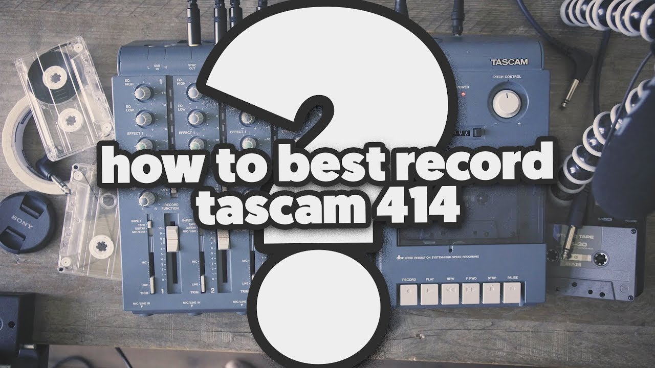 Tips for Recording All 4 Tracks Simultaneously on Tascam 414 🎶