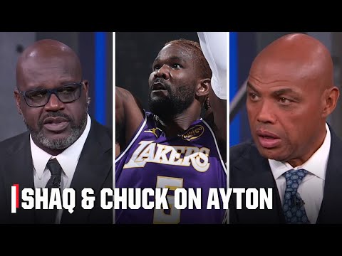 Shaq & Chuck are critical of Deandre Ayton after Lakers-Thunder first half | Inside the NBA