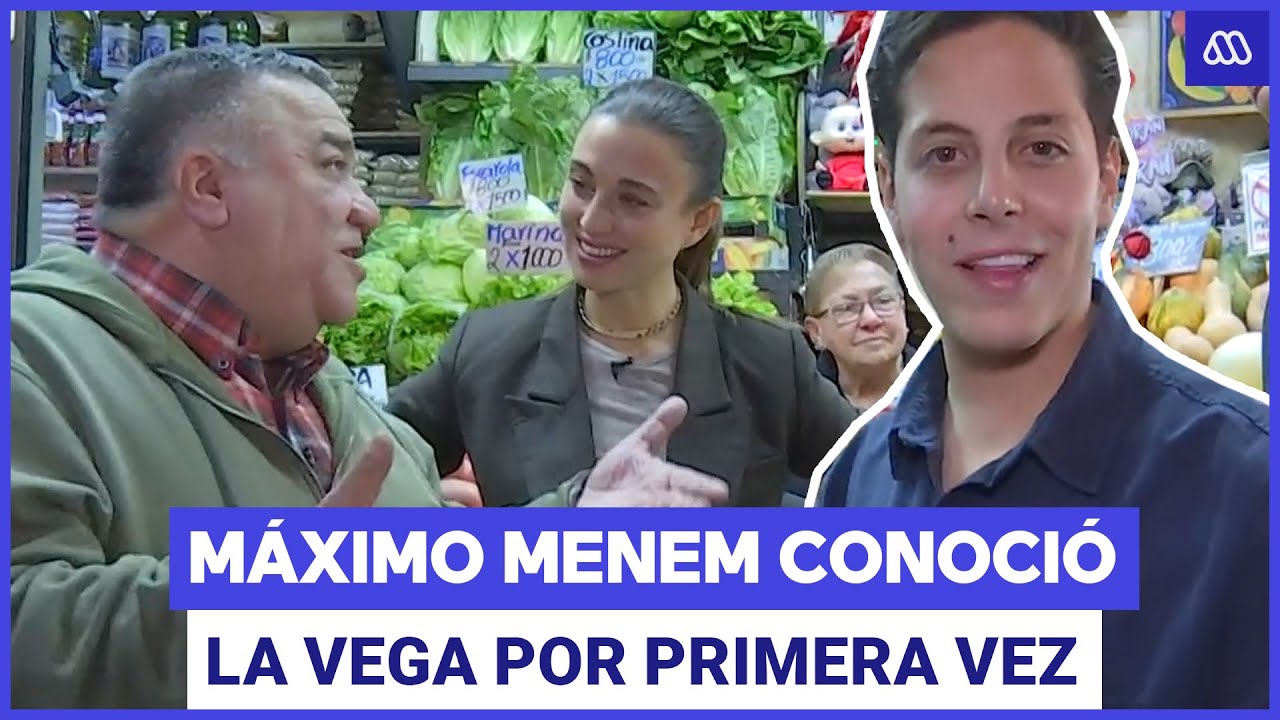 Máximo Menem Bolocco visita la Vega Central 🥕