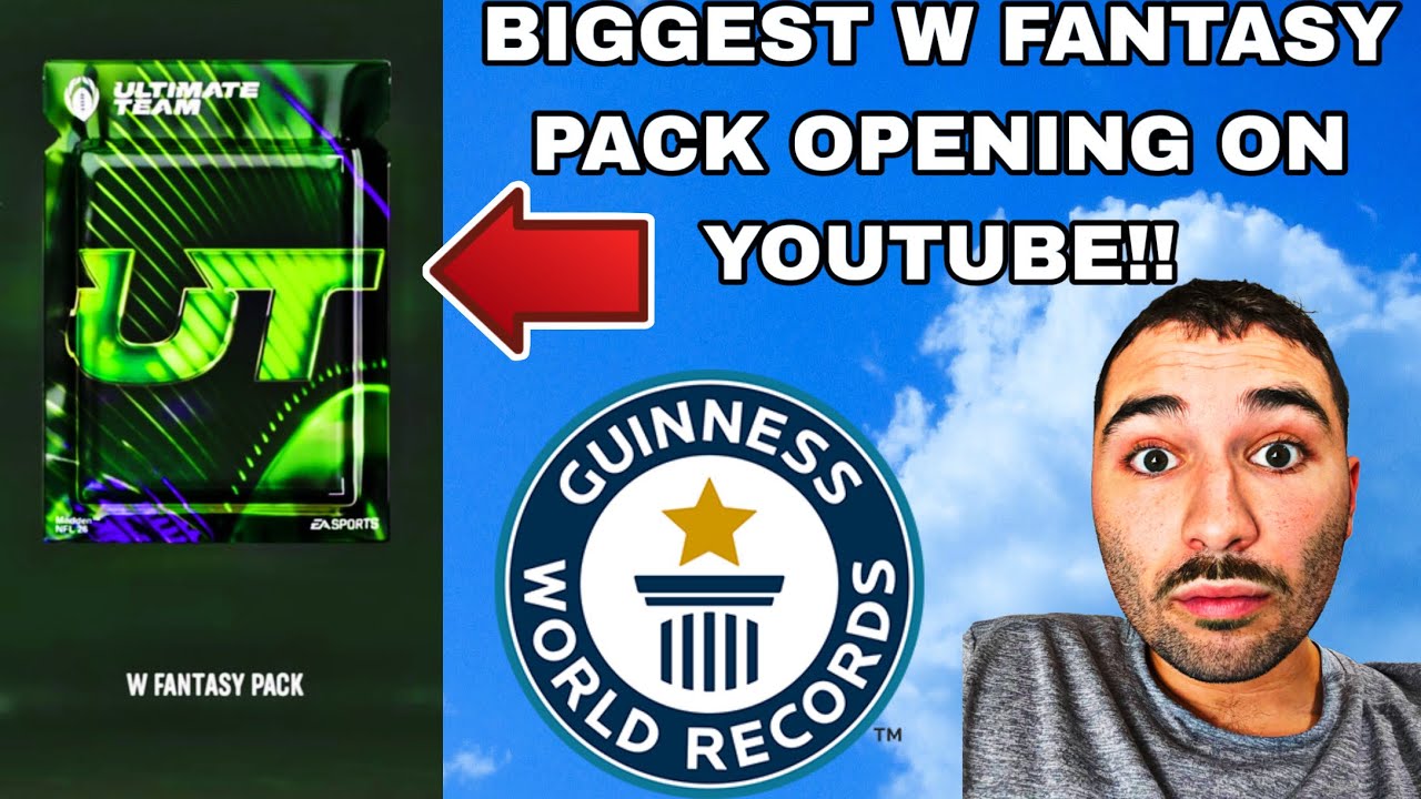 Most W Fantasy Packs Opened in a Single Video! Best Pack in Madden 26 Ultimate Team