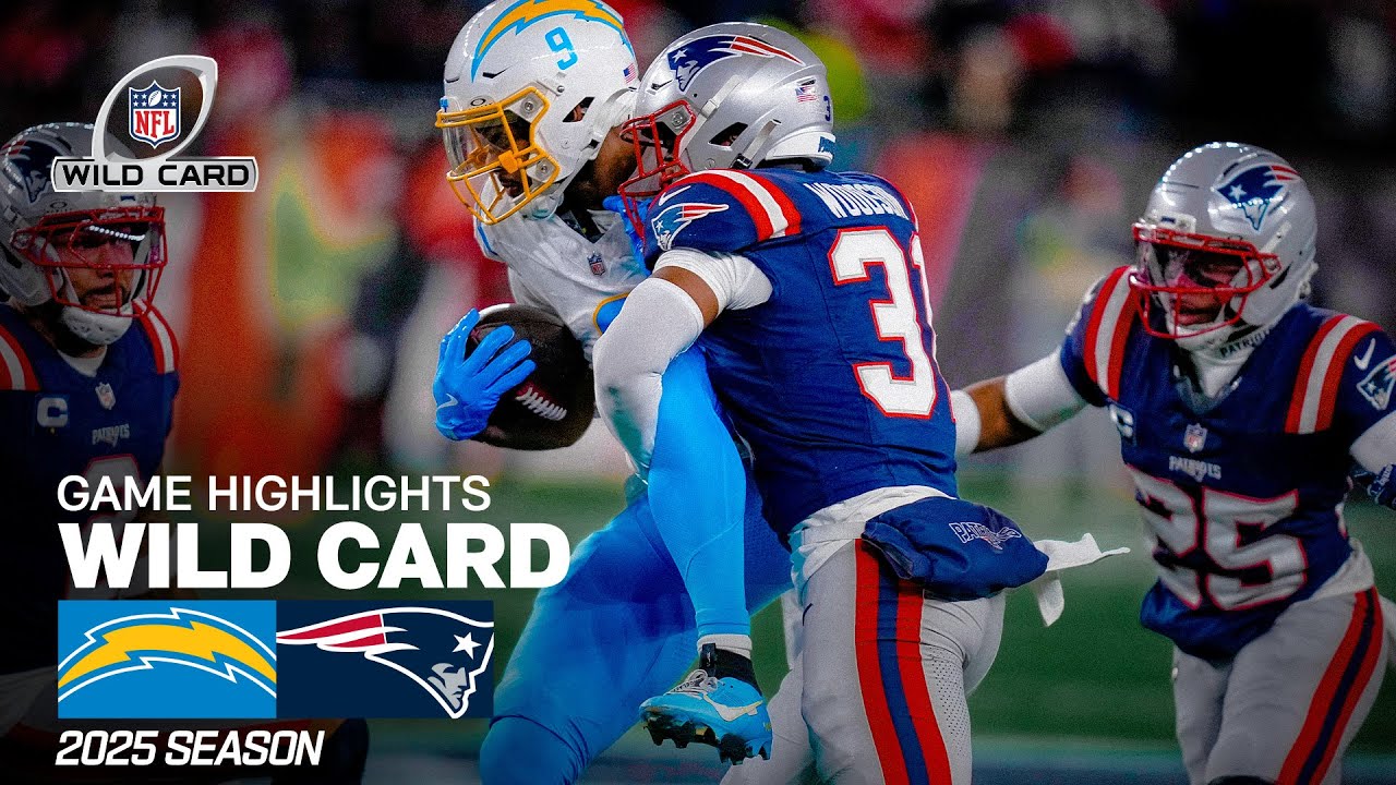 Chargers vs Patriots Wild Card Highlights 🏈