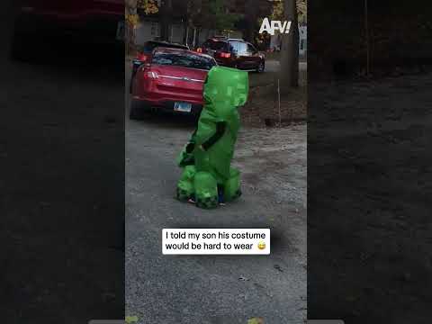 I told my son his costume would be hard to wear 😅