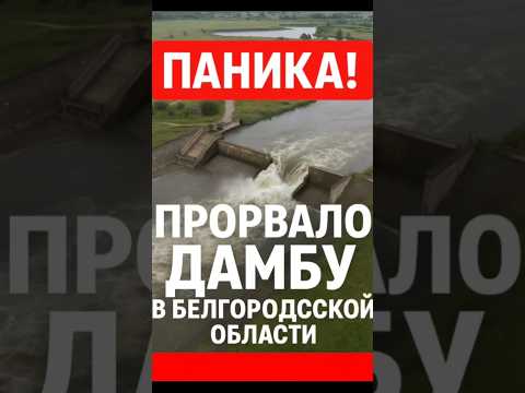 💥 УДАР ПО ДАМБЕ! Вода пошла — паника в Белгородской области!