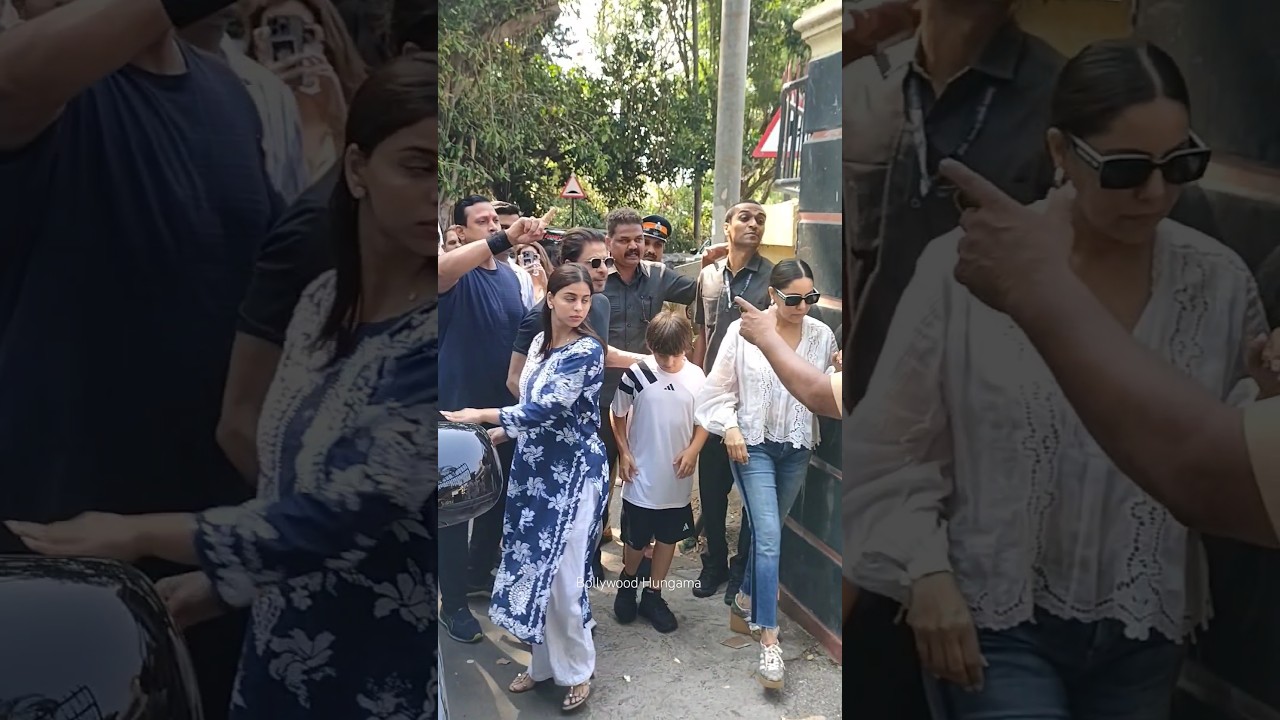 SRK, Suhana, Gauri, Abram & Aryan Vote in Mumbai