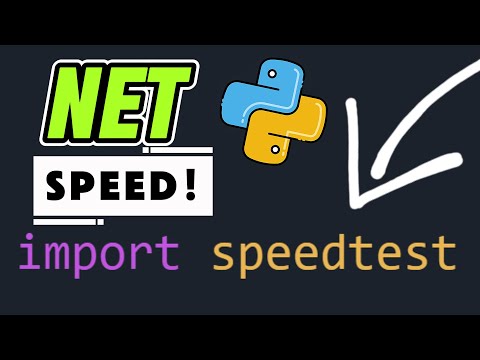 Python Networking Tutorial #9 – Check Internet Speed with Python (Download, Upload, Ping)
